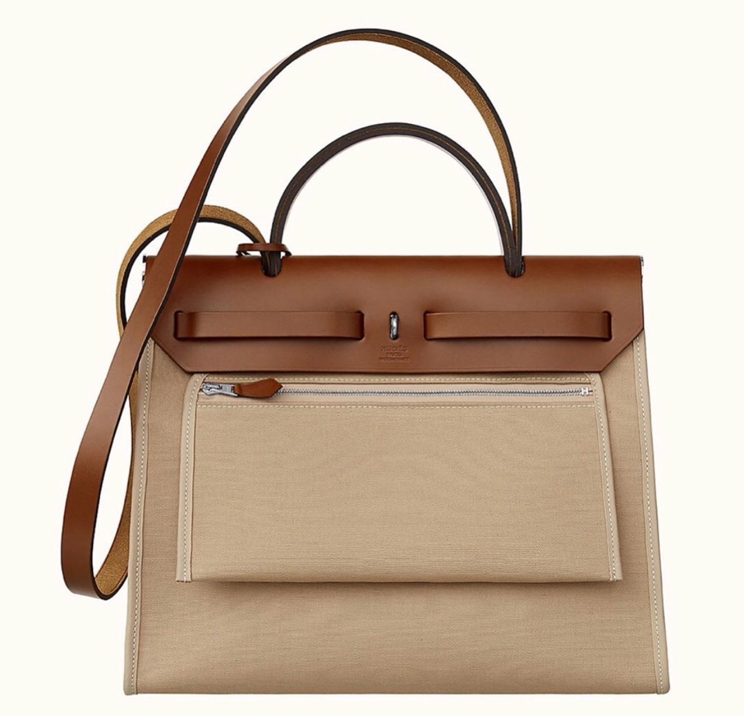 에르메스 에르백31 르투르네 베이지 포브 은장